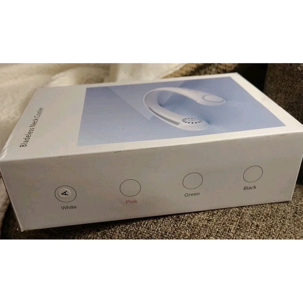 NEW Bladeless‎ Neck Cooler Personal Fan Open Box Never Used